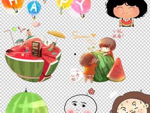 吃瓜图片背景透明,揭秘瓜界新潮流